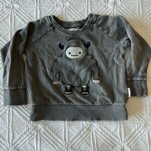 HUXBABY | Toddler Yeti Sweater Crewneck | Size 18-24 months